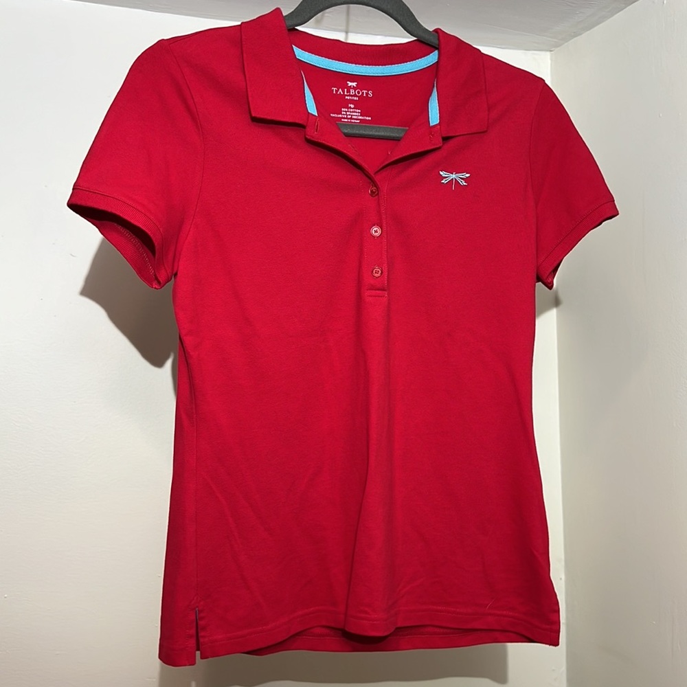 Talbots Red Polo